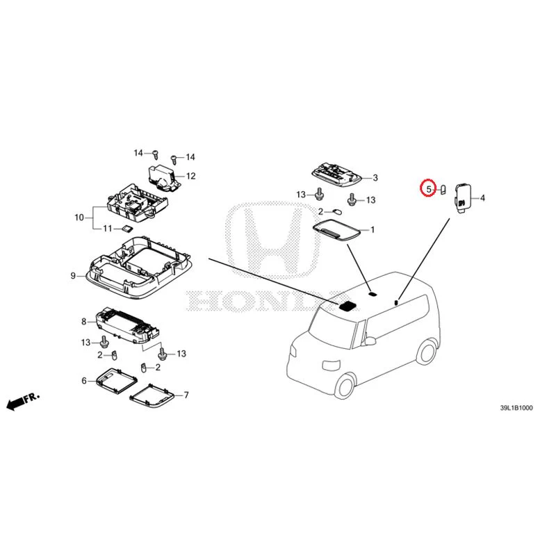[NEW] JDM HONDA N-BOX JOY JF5 2025 Interior Lights GENUINE OEM - Image 6