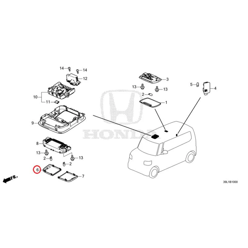 [NEW] JDM HONDA N-BOX JOY JF5 2025 Interior Lights GENUINE OEM - Image 7