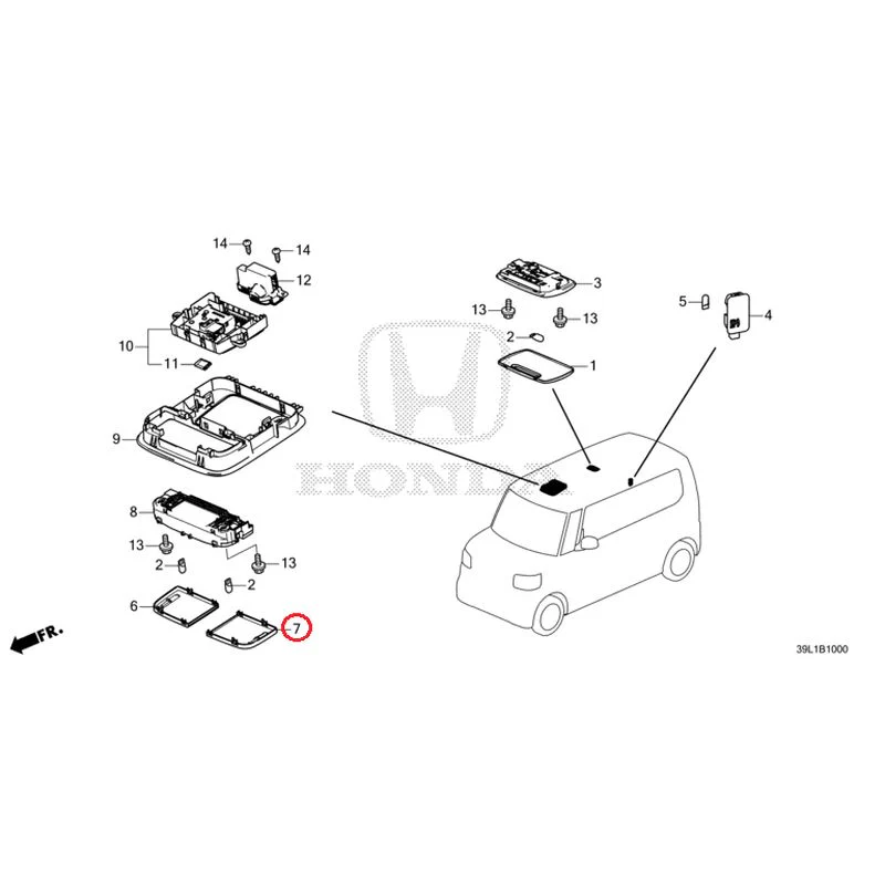 [NEW] JDM HONDA N-BOX JOY JF5 2025 Interior Lights GENUINE OEM - Image 8