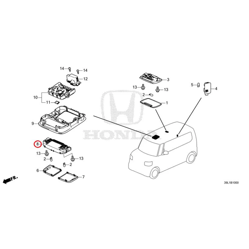 [NEW] JDM HONDA N-BOX JOY JF5 2025 Interior Lights GENUINE OEM - Image 9