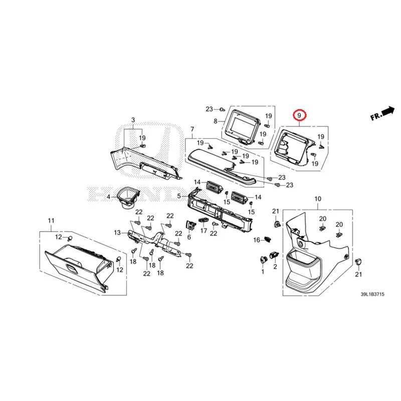 [NEW] JDM HONDA N-BOX JOY JF6 2025 Instrument panel garnish (passenger side) GENUINE OEM - Image 10