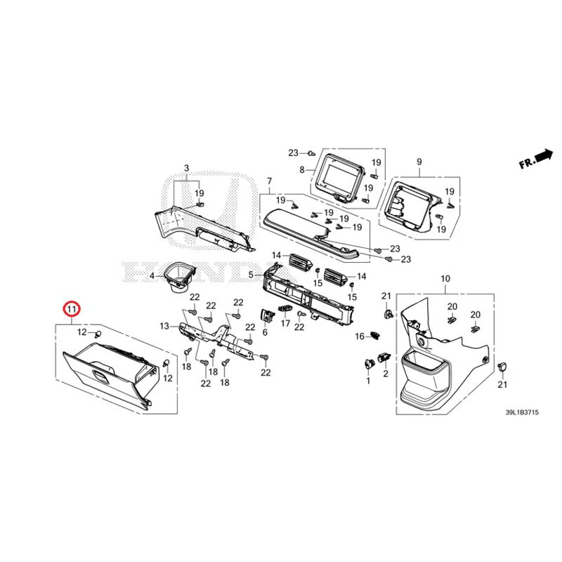 [NEW] JDM HONDA N-BOX JOY JF6 2025 Instrument panel garnish (passenger side) GENUINE OEM - Image 12