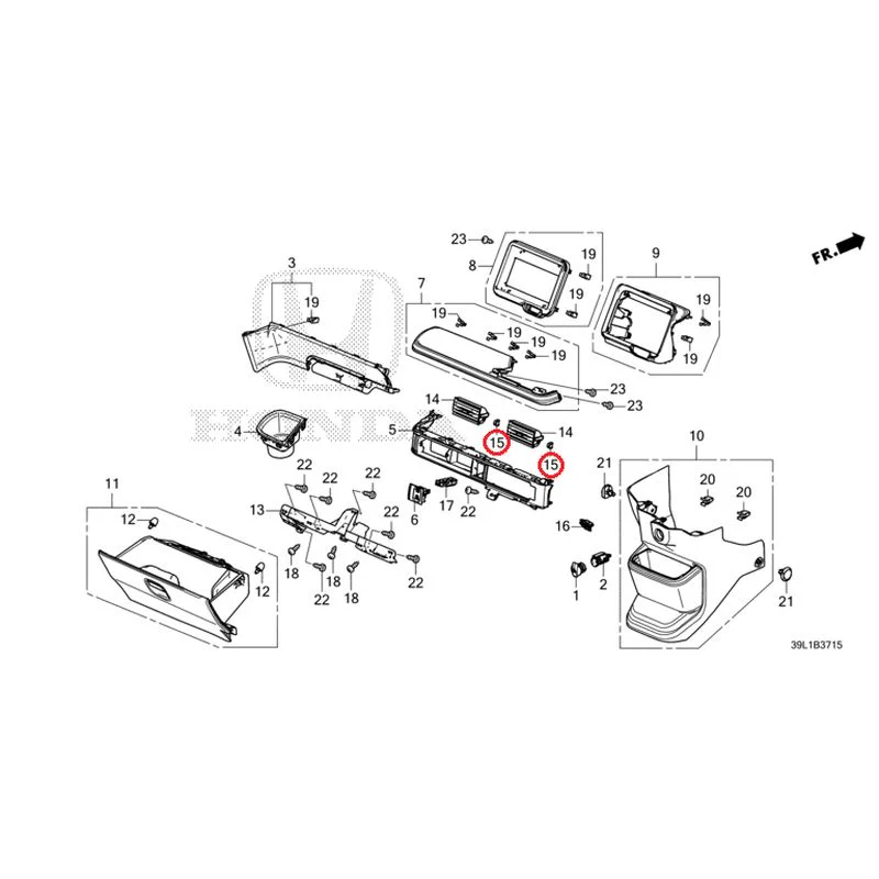 [NEW] JDM HONDA N-BOX JOY JF6 2025 Instrument panel garnish (passenger side) GENUINE OEM - Image 16