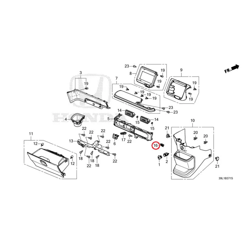 [NEW] JDM HONDA N-BOX JOY JF6 2025 Instrument panel garnish (passenger side) GENUINE OEM - Image 17