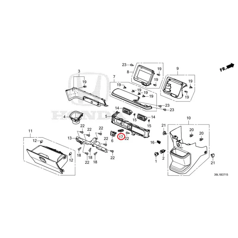 [NEW] JDM HONDA N-BOX JOY JF6 2025 Instrument panel garnish (passenger side) GENUINE OEM - Image 18