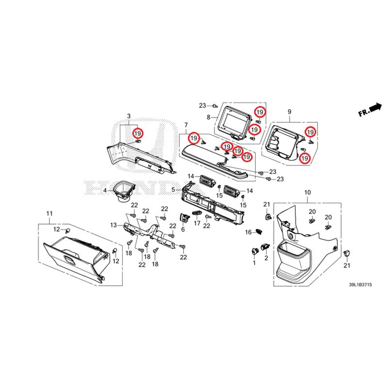 [NEW] JDM HONDA N-BOX JOY JF6 2025 Instrument panel garnish (passenger side) GENUINE OEM - Image 20