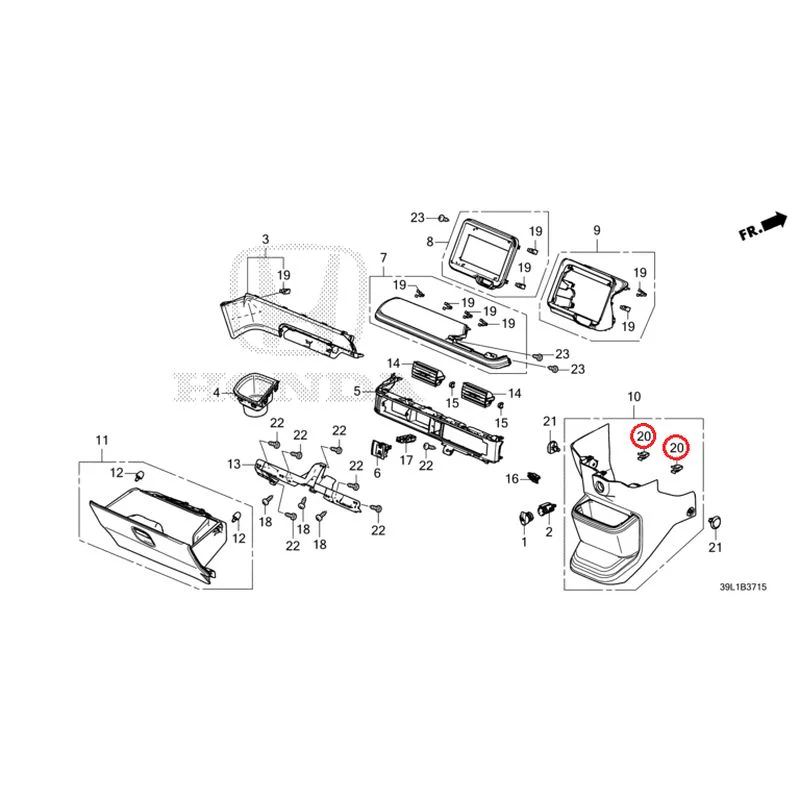 [NEW] JDM HONDA N-BOX JOY JF6 2025 Instrument panel garnish (passenger side) GENUINE OEM - Image 21