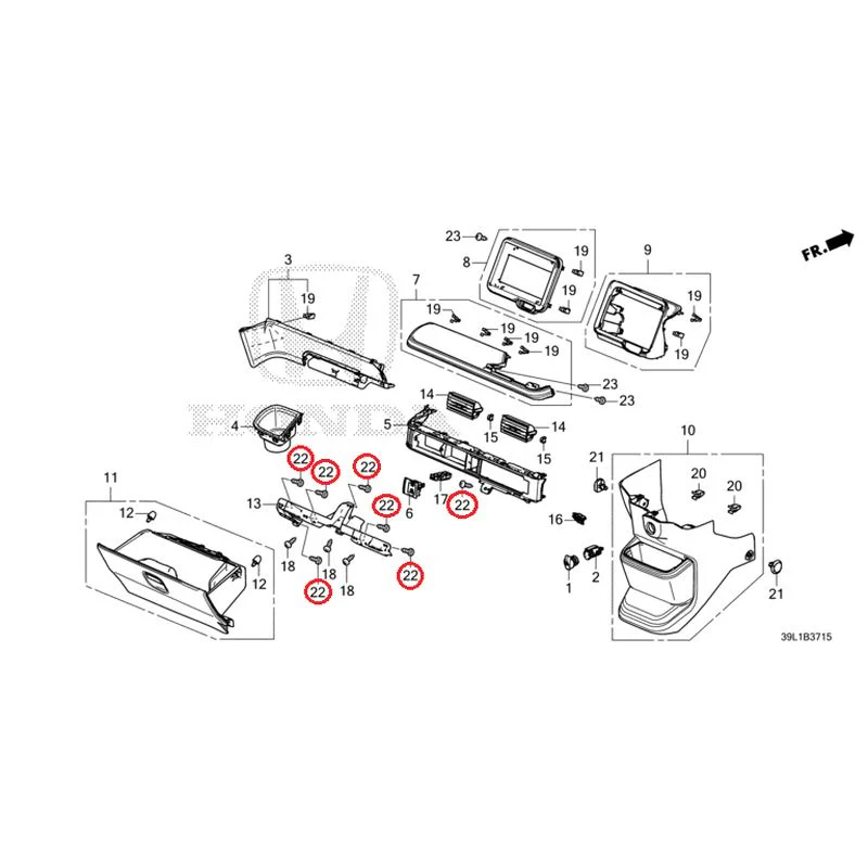 [NEW] JDM HONDA N-BOX JOY JF6 2025 Instrument panel garnish (passenger side) GENUINE OEM - Image 23