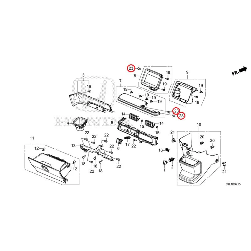 [NEW] JDM HONDA N-BOX JOY JF6 2025 Instrument panel garnish (passenger side) GENUINE OEM - Image 24
