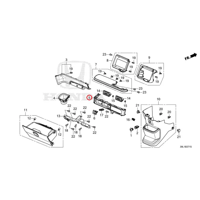 [NEW] JDM HONDA N-BOX JOY JF6 2025 Instrument panel garnish (passenger side) GENUINE OEM - Image 6