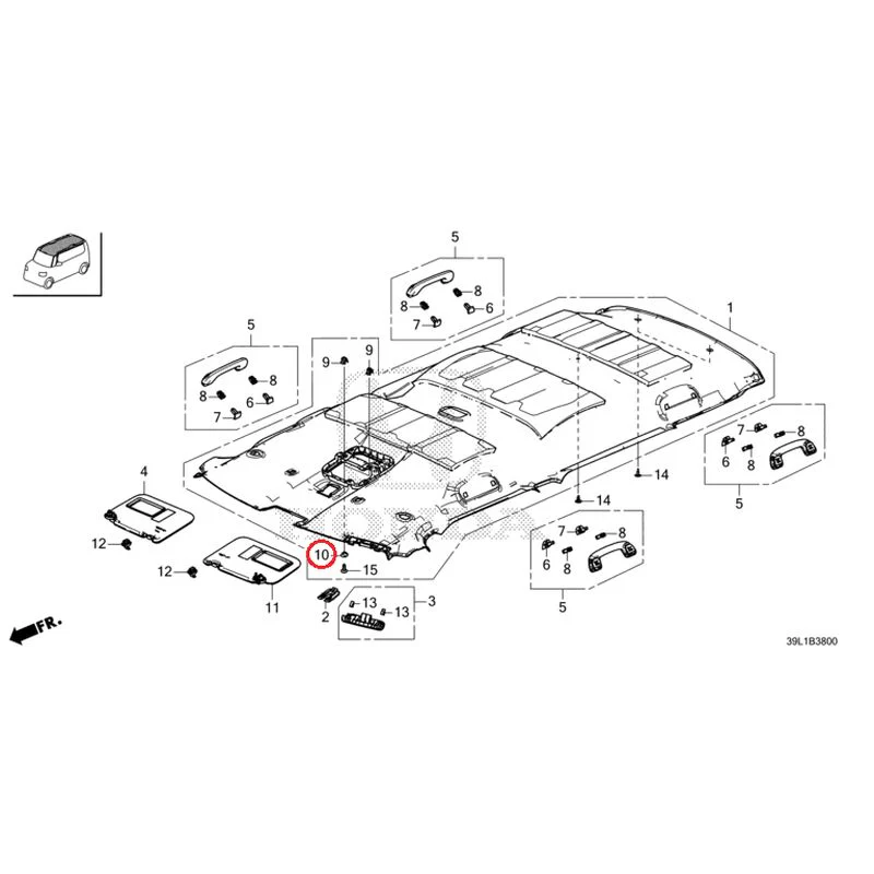 [NEW] JDM HONDA N-BOX JOY JF6 2025 Roof Lining GENUINE OEM - Image 11