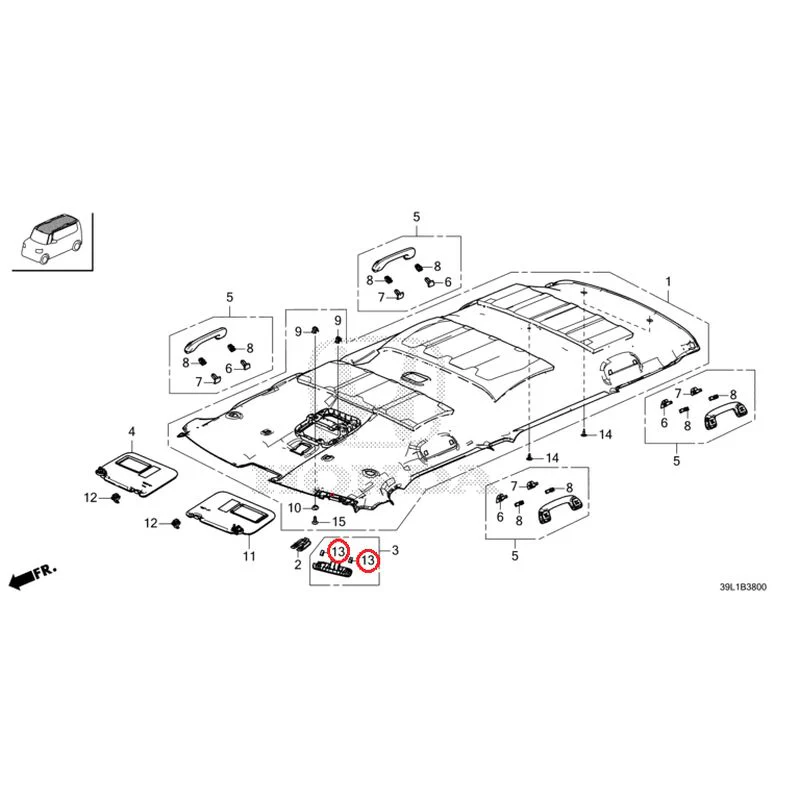 [NEW] JDM HONDA N-BOX JOY JF6 2025 Roof Lining GENUINE OEM - Image 14