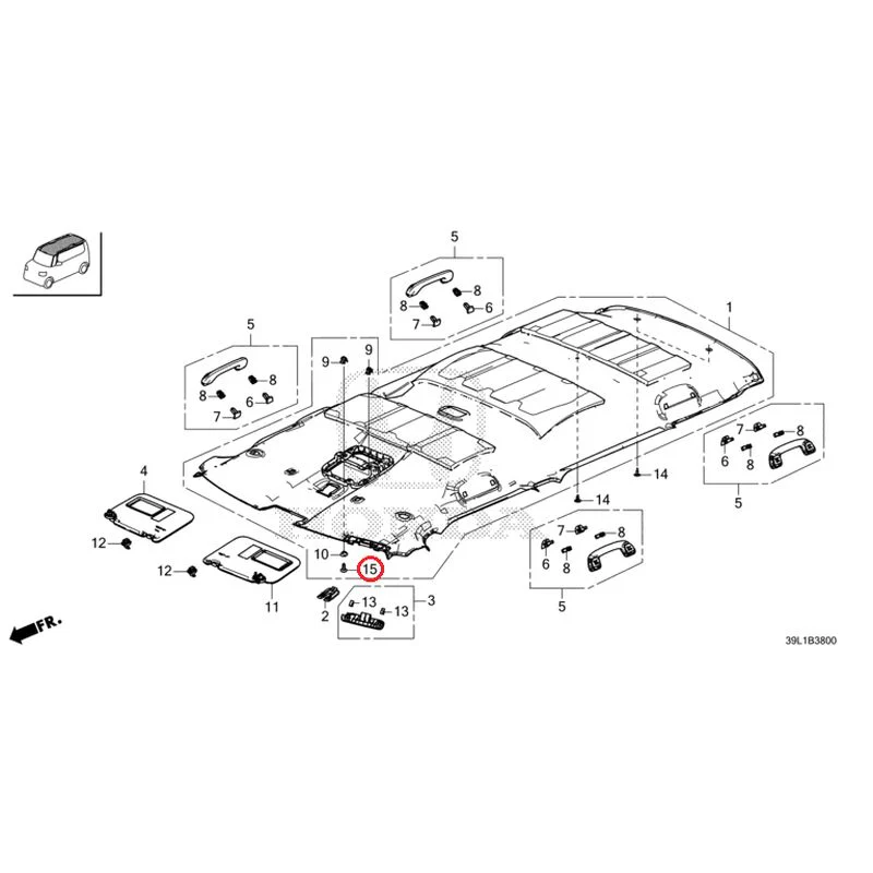 [NEW] JDM HONDA N-BOX JOY JF6 2025 Roof Lining GENUINE OEM - Image 16
