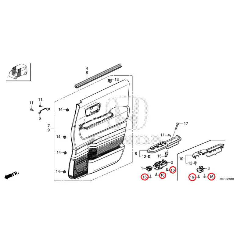 [NEW] JDM HONDA N-BOX JOY JF6 2025 Front Door Lining GENUINE OEM - Image 17