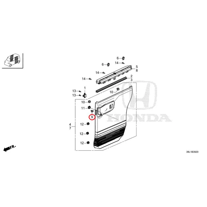 [NEW] JDM HONDA N-BOX JOY JF6 2025 Sliding Door Lining GENUINE OEM - Image 10