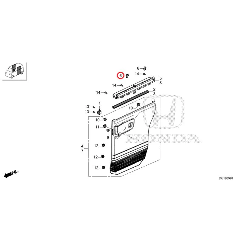 [NEW] JDM HONDA N-BOX JOY JF6 2025 Sliding Door Lining GENUINE OEM - Image 7