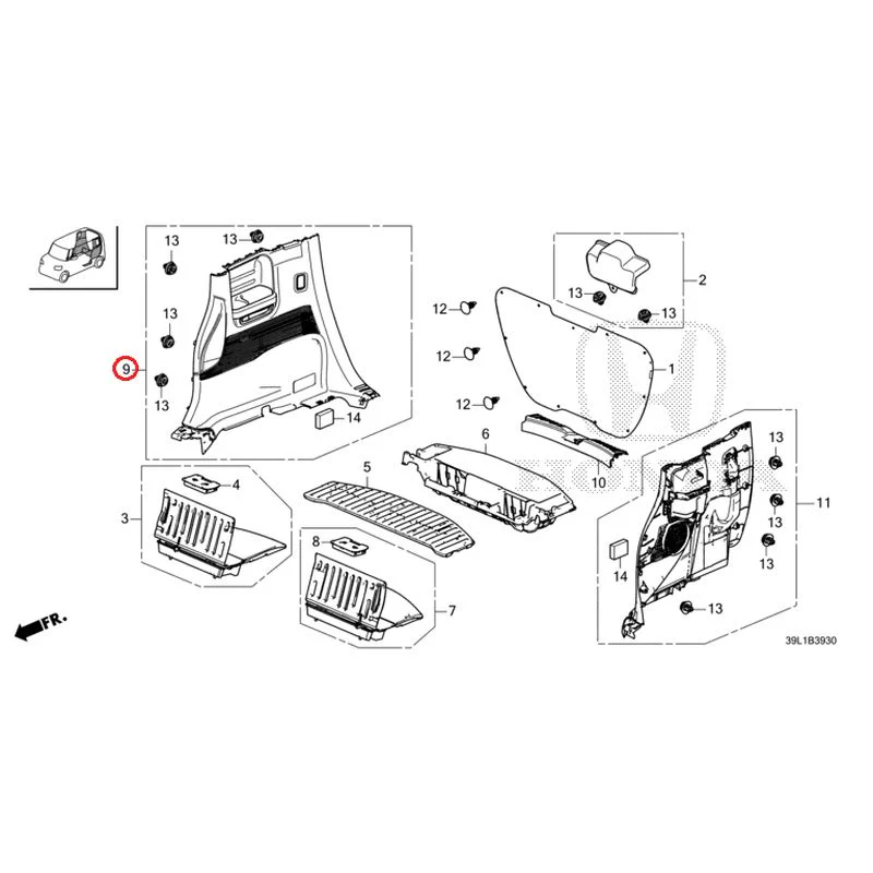 [NEW] JDM HONDA N-BOX JOY JF6 2025 Side Lining GENUINE OEM - Image 10