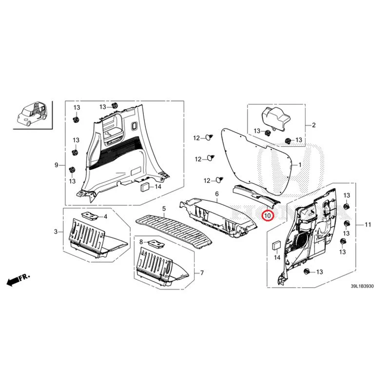 [NEW] JDM HONDA N-BOX JOY JF6 2025 Side Lining GENUINE OEM - Image 11