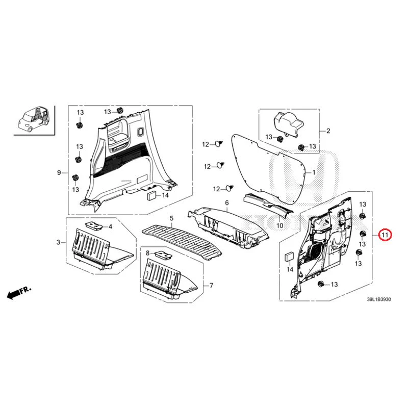 [NEW] JDM HONDA N-BOX JOY JF6 2025 Side Lining GENUINE OEM - Image 12