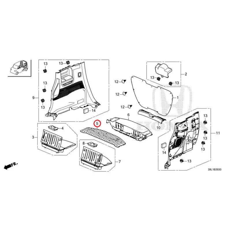[NEW] JDM HONDA N-BOX JOY JF6 2025 Side Lining GENUINE OEM - Image 6