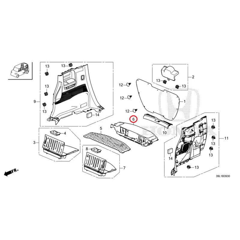 [NEW] JDM HONDA N-BOX JOY JF6 2025 Side Lining GENUINE OEM - Image 7