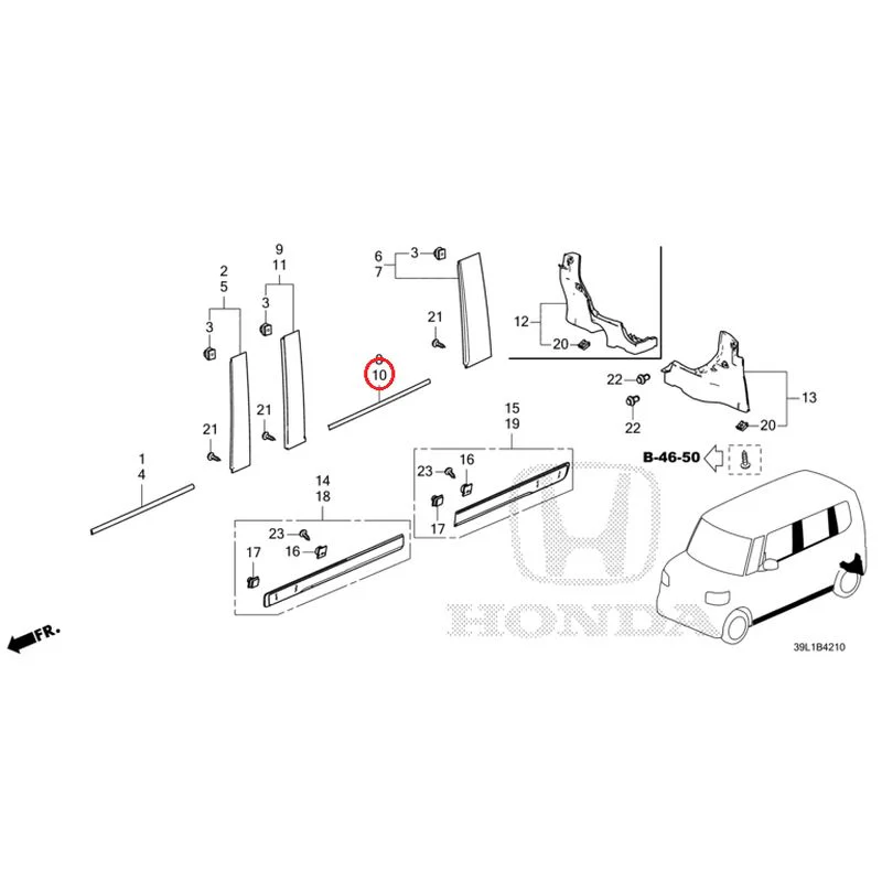[NEW] JDM HONDA N-BOX JOY JF6 2025 Molding/Side Sill Garnish GENUINE OEM - Image 12