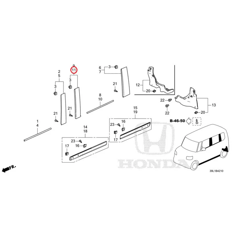 [NEW] JDM HONDA N-BOX JOY JF6 2025 Molding/Side Sill Garnish GENUINE OEM - Image 13