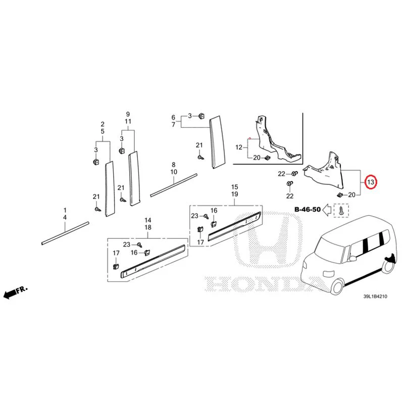 [NEW] JDM HONDA N-BOX JOY JF6 2025 Molding/Side Sill Garnish GENUINE OEM - Image 15