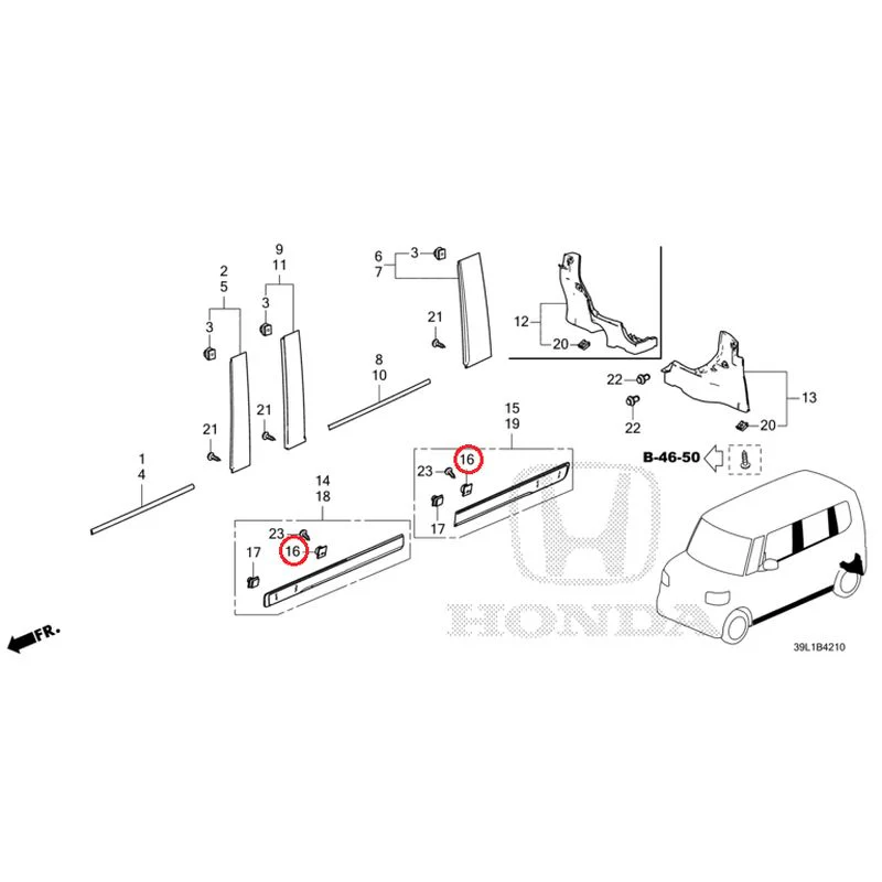 [NEW] JDM HONDA N-BOX JOY JF6 2025 Molding/Side Sill Garnish GENUINE OEM - Image 18