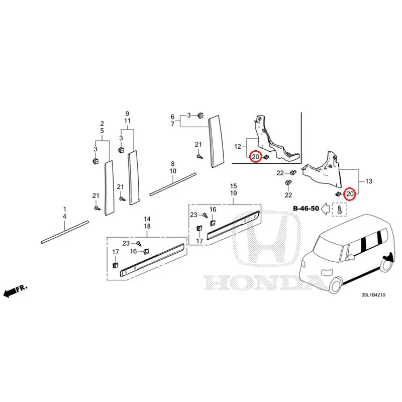 [NEW] JDM HONDA N-BOX JOY JF6 2025 Molding/Side Sill Garnish GENUINE OEM - Image 22