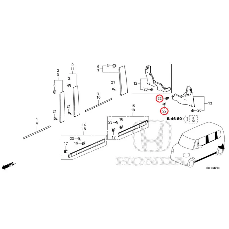 [NEW] JDM HONDA N-BOX JOY JF6 2025 Molding/Side Sill Garnish GENUINE OEM - Image 24