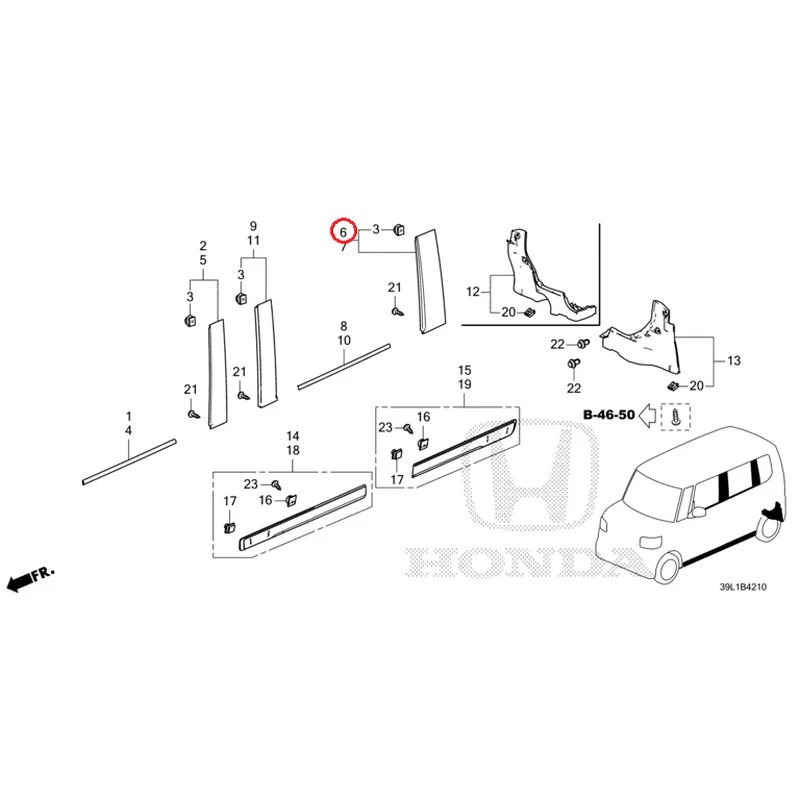[NEW] JDM HONDA N-BOX JOY JF6 2025 Molding/Side Sill Garnish GENUINE OEM - Image 7
