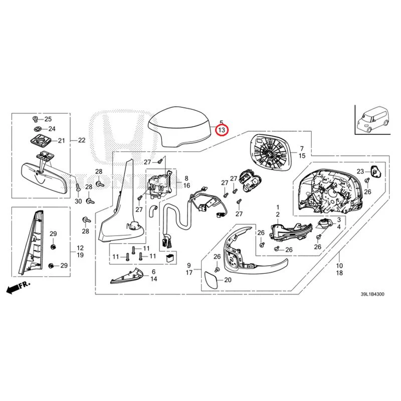 [NEW] JDM HONDA N-BOX JOY JF6 2025 Mirrors GENUINE OEM - Image 16