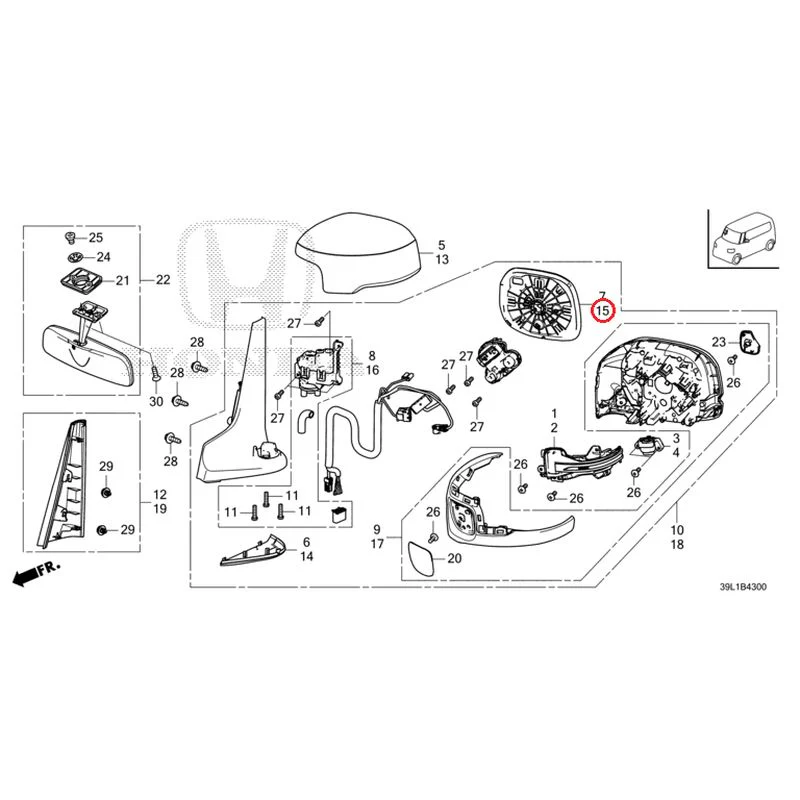 [NEW] JDM HONDA N-BOX JOY JF6 2025 Mirrors GENUINE OEM - Image 18