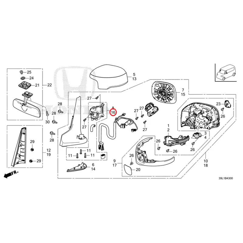 [NEW] JDM HONDA N-BOX JOY JF6 2025 Mirrors GENUINE OEM - Image 19