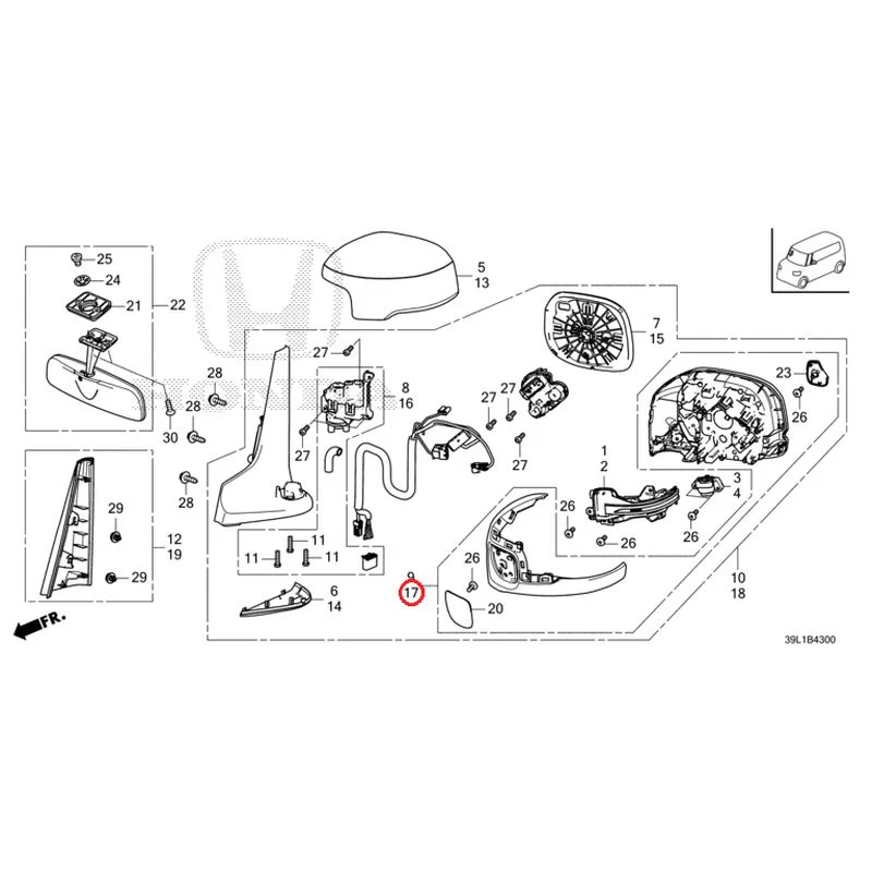 [NEW] JDM HONDA N-BOX JOY JF6 2025 Mirrors GENUINE OEM - Image 20
