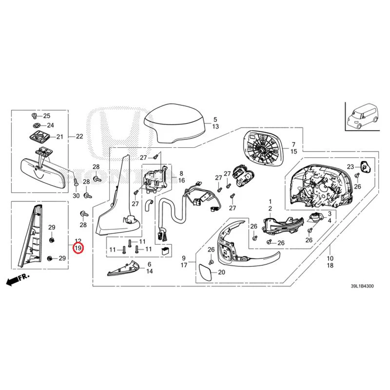 [NEW] JDM HONDA N-BOX JOY JF6 2025 Mirrors GENUINE OEM - Image 24