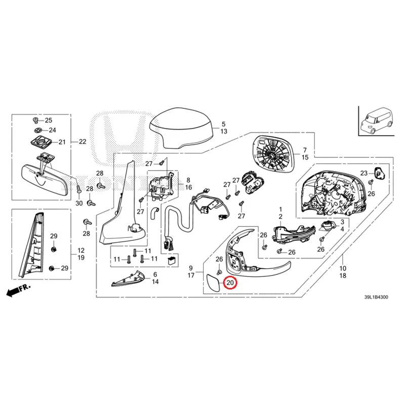 [NEW] JDM HONDA N-BOX JOY JF6 2025 Mirrors GENUINE OEM - Image 25