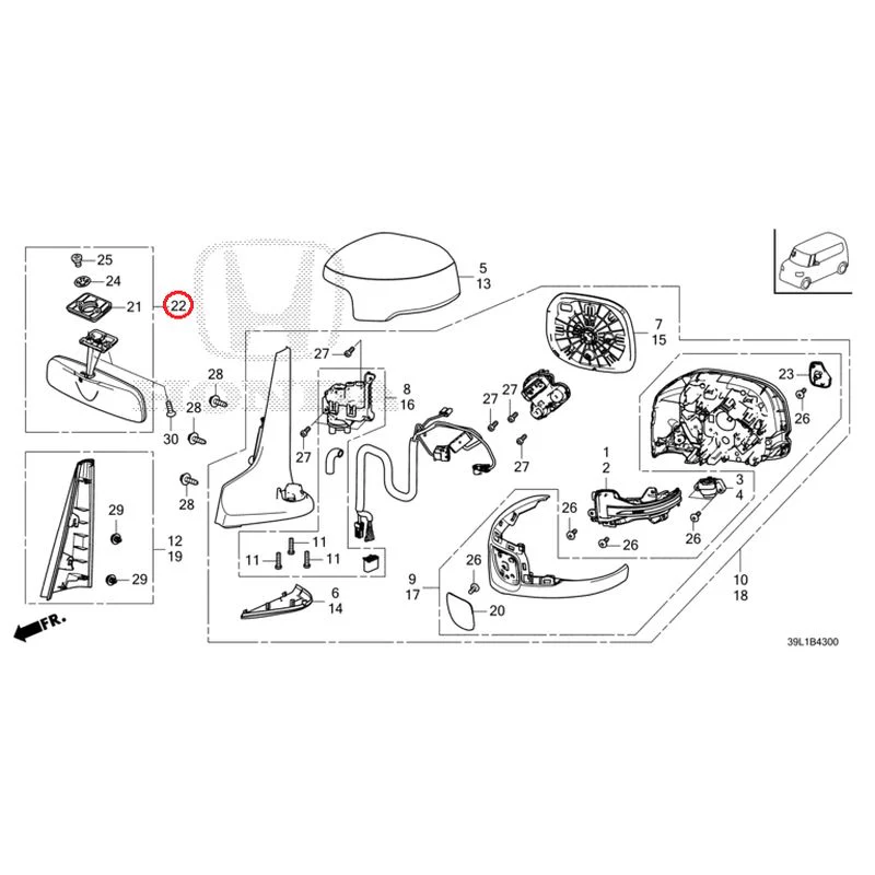 [NEW] JDM HONDA N-BOX JOY JF6 2025 Mirrors GENUINE OEM - Image 27