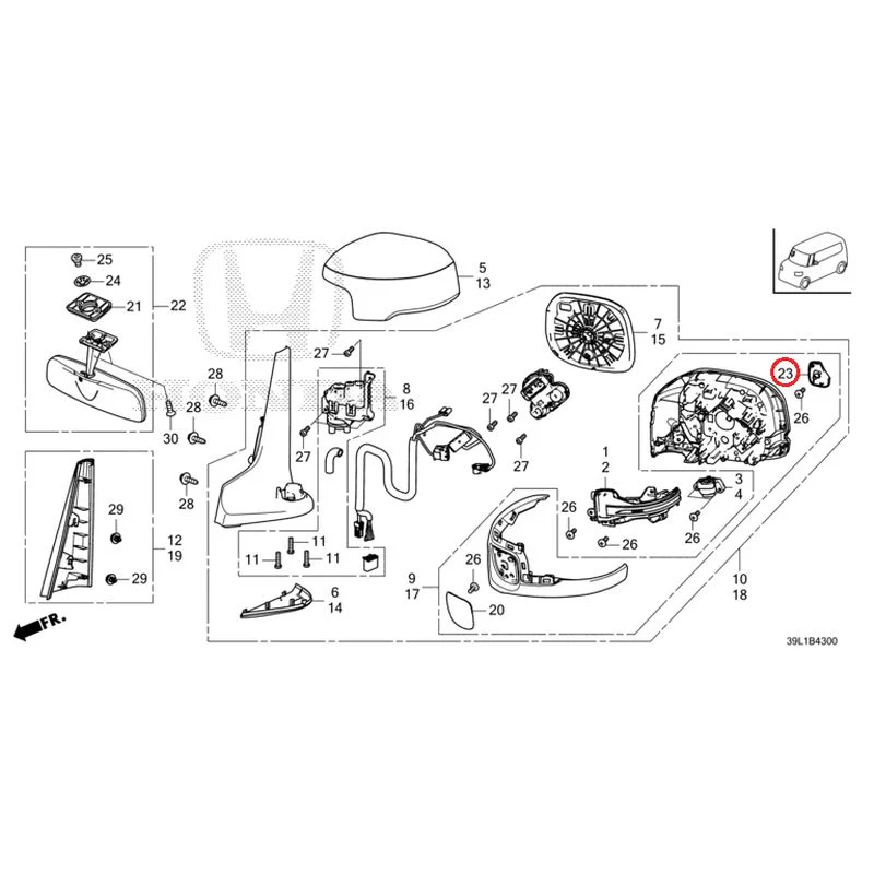 [NEW] JDM HONDA N-BOX JOY JF6 2025 Mirrors GENUINE OEM - Image 28