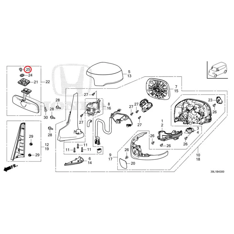[NEW] JDM HONDA N-BOX JOY JF6 2025 Mirrors GENUINE OEM - Image 30