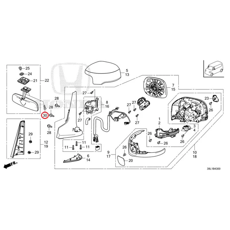 [NEW] JDM HONDA N-BOX JOY JF6 2025 Mirrors GENUINE OEM - Image 35