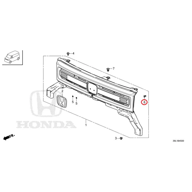 [NEW] JDM HONDA N-BOX JOY JF6 2025 Front Grill GENUINE OEM - Image 8