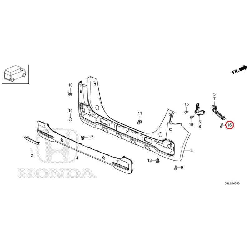 [NEW] JDM HONDA N-BOX JOY JF6 2025 Rear Bumper GENUINE OEM - Image 21