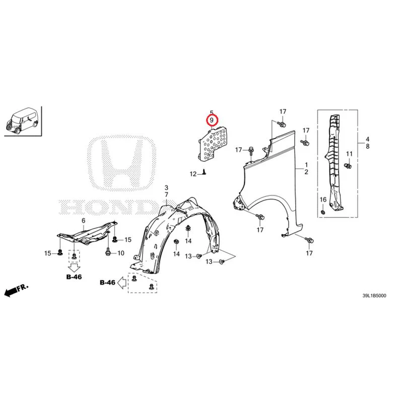 [NEW] JDM HONDA N-BOX JOY JF6 2025 Front Fenders GENUINE OEM - Image 10