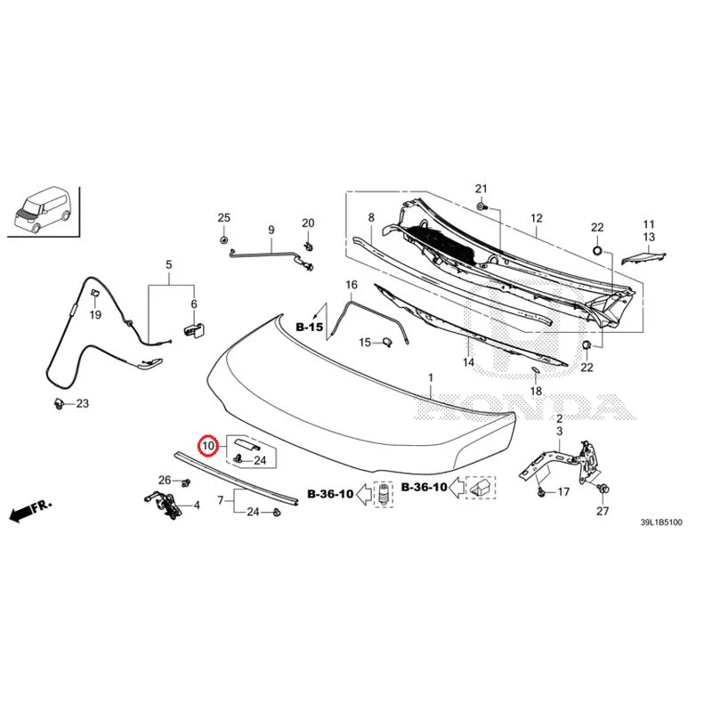 [NEW] JDM HONDA N-BOX JOY JF6 2025 Hood GENUINE OEM - Image 11