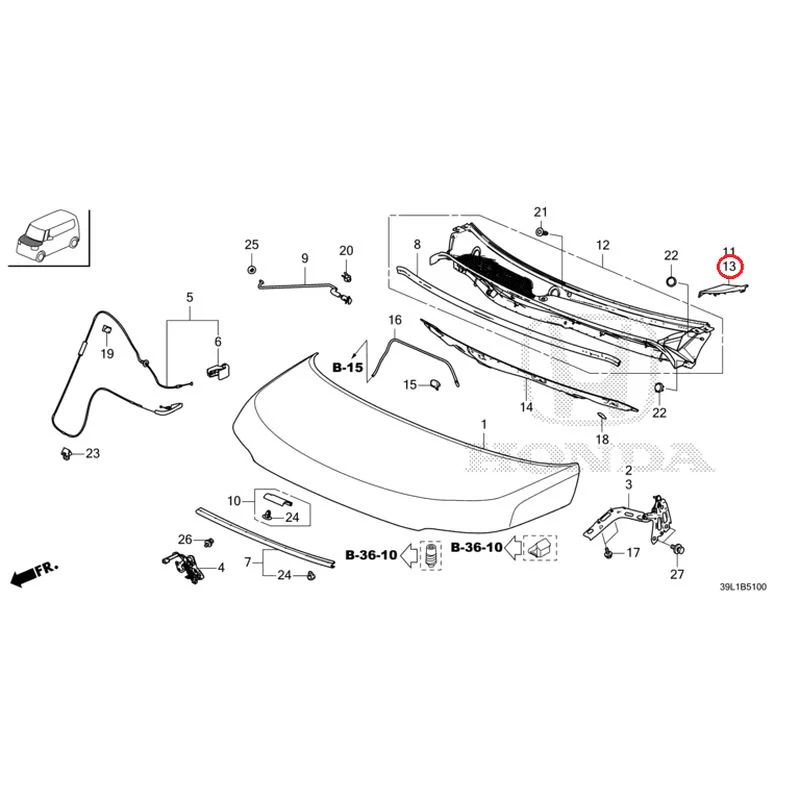 [NEW] JDM HONDA N-BOX JOY JF6 2025 Hood GENUINE OEM - Image 14