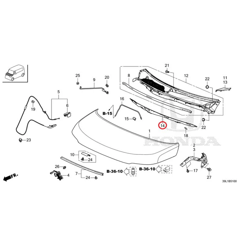 [NEW] JDM HONDA N-BOX JOY JF6 2025 Hood GENUINE OEM - Image 15