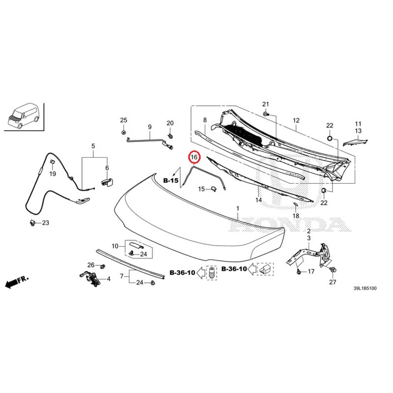 [NEW] JDM HONDA N-BOX JOY JF6 2025 Hood GENUINE OEM - Image 17