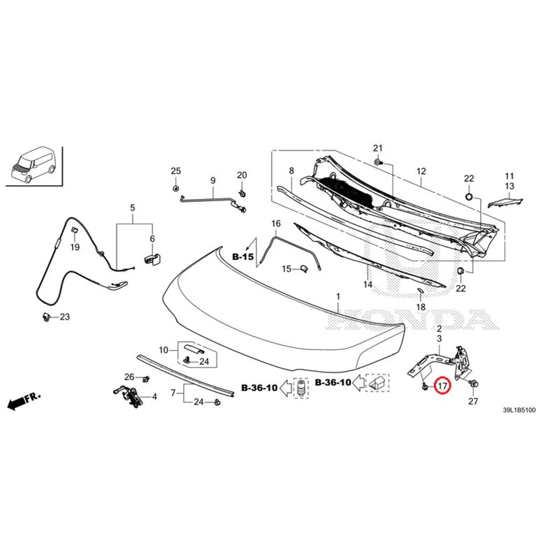 [NEW] JDM HONDA N-BOX JOY JF6 2025 Hood GENUINE OEM - Image 18